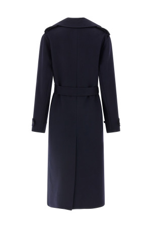 Double-breasted wool trench coat Blue Double-breasted wool trench coat Blue