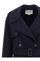 Double-breasted wool trench coat Blue Double-breasted wool trench coat Blue