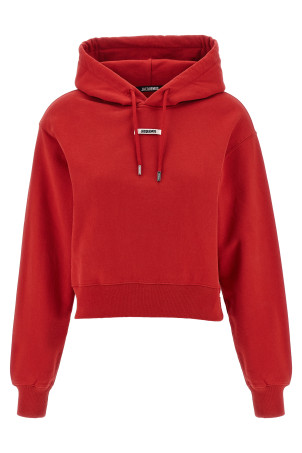 JACQUEMUS 'Le Hoodie Gros-Grain' худі Червоний 24EHOW00247AJ00109471 JACQUEMUS 'Le Hoodie Gros-Grain' худі Червоний 24EHOW00247AJ00109471