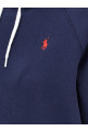 Logo embroidery hoodie Blue
