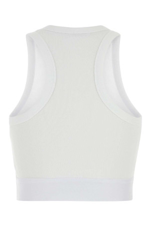 Белый топ из эластичного хлопка GIVENCHY (BW70FNR2Q3)