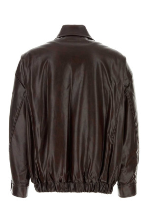 Chocolate synthetic leather jacket MM6 MAISON MARGIELA (SH0AM0065M35465) Chocolate synthetic leather jacket MM6 MAISON MARGIELA (SH0AM0065M35465)