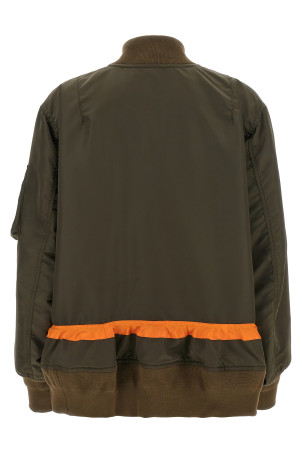Куртка-бомбер на шнурку Бежева SACAI 2507992531 Куртка-бомбер на шнурку Бежева SACAI 2507992531