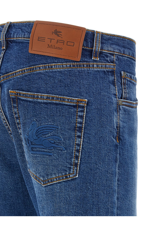 Джинси з вишивкою Сині ETRO MRNB0021AD298S9091 Джинси з вишивкою Сині ETRO MRNB0021AD298S9091