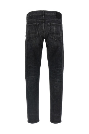 Джинсы с эффектом «стоунвош» Черные TOM FORD DPH001DMC076LB999 Джинсы с эффектом «стоунвош» Черные TOM FORD DPH001DMC076LB999