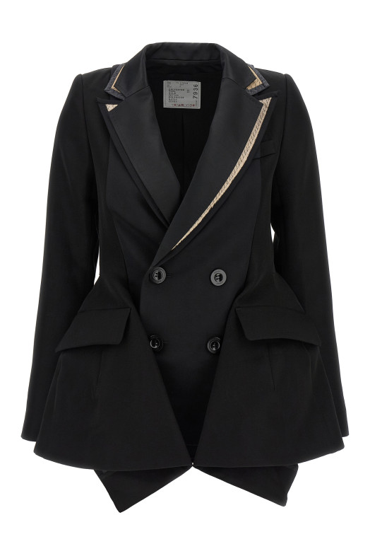 Многослойный блейзер Черный SACAI 2507936001 Многослойный блейзер Черный SACAI 2507936001