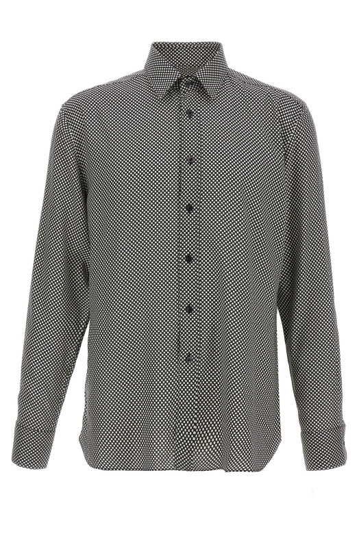 Polka dot shirt Black-grey