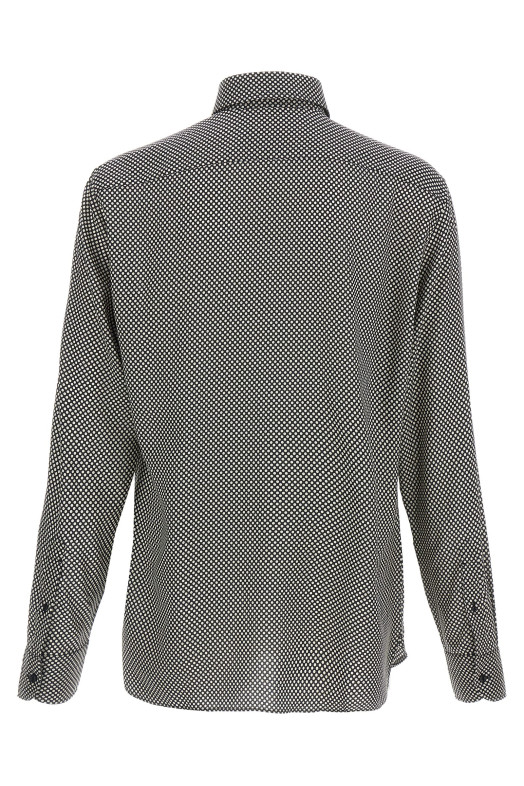 Polka dot shirt Black-grey