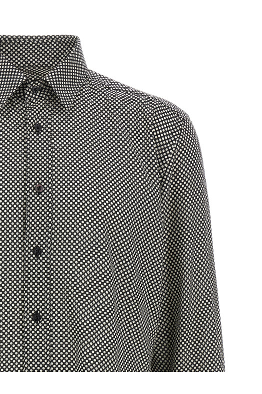 Polka dot shirt Black-grey