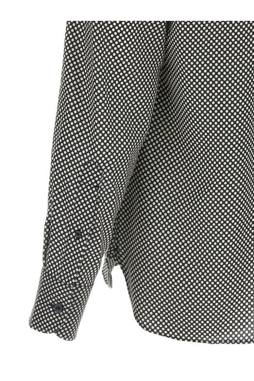 Polka dot shirt Black-grey