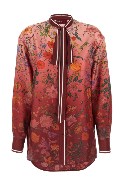 'Gucci Flora' print shirt Multicolor