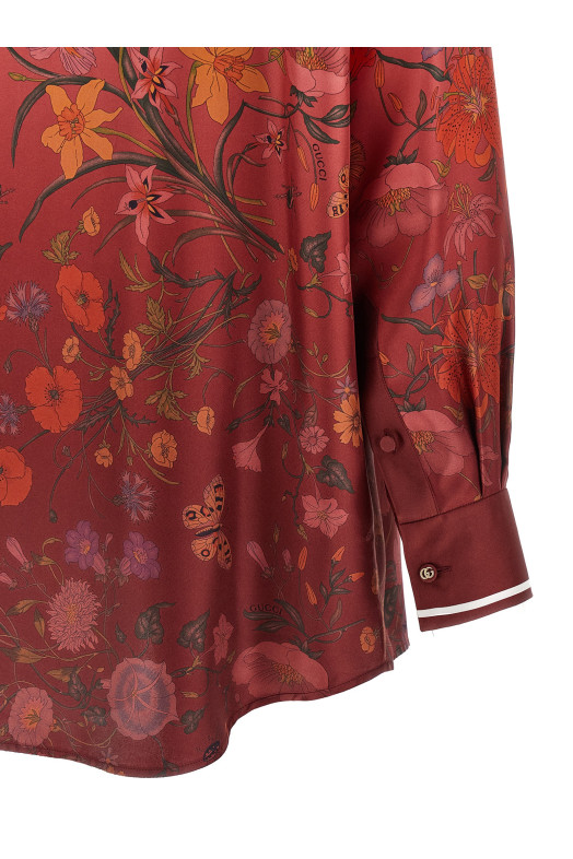 'Gucci Flora' print shirt Multicolor