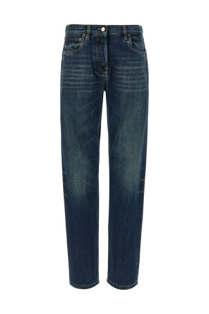 Trompe l'oeil heart jeans Blue Trompe l'oeil heart jeans Blue