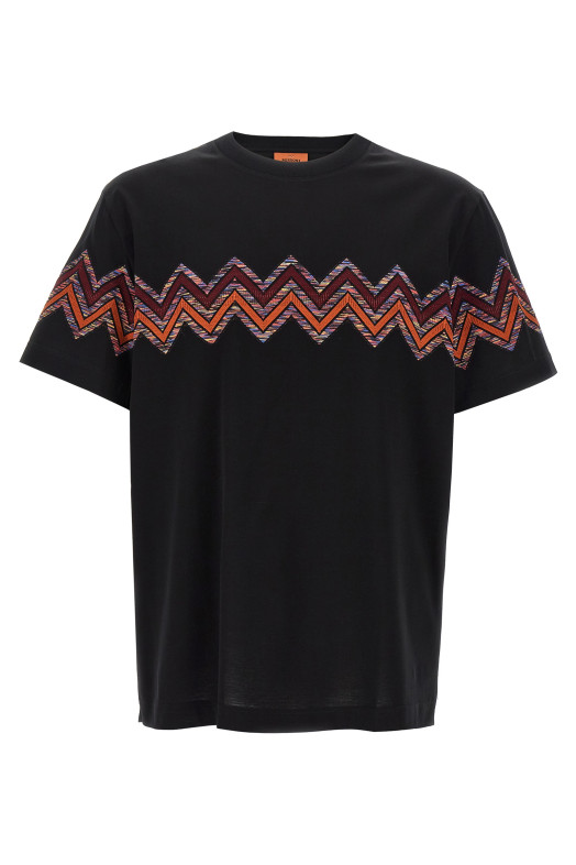 'Zig Zag' jacquard t-shirt Multicolor 'Zig Zag' jacquard t-shirt Multicolor