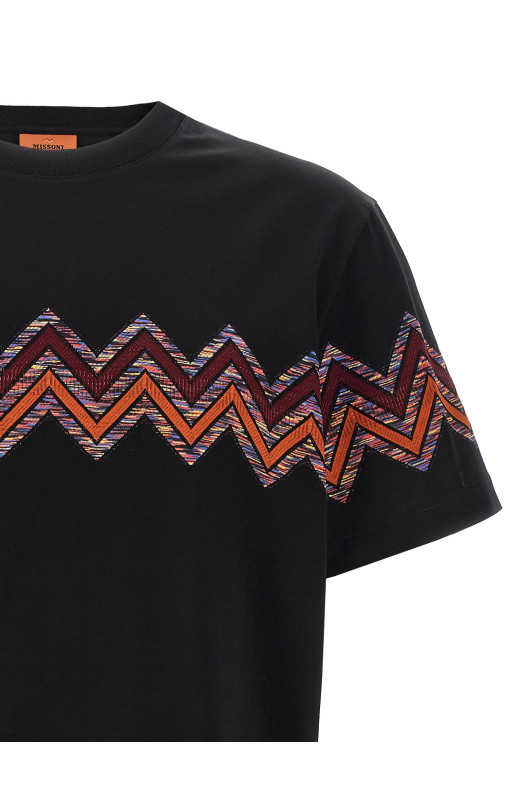 'Zig Zag' jacquard t-shirt Multicolor 'Zig Zag' jacquard t-shirt Multicolor