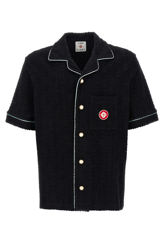 'Towelling Monogram' shirt Black 'Towelling Monogram' shirt Black