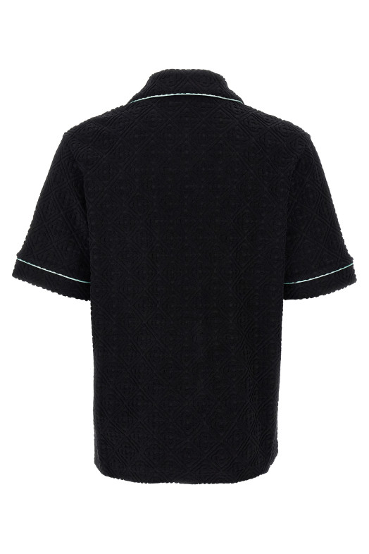 'Towelling Monogram' shirt Black 'Towelling Monogram' shirt Black