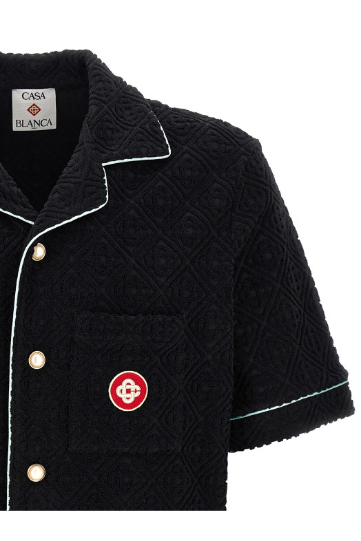 'Towelling Monogram' shirt Black 'Towelling Monogram' shirt Black