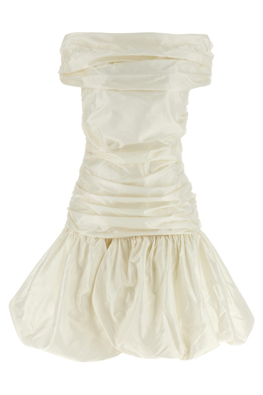 Платье с открытыми плечами Белое 114678857857 Платье с открытыми плечами Белое 114678857857