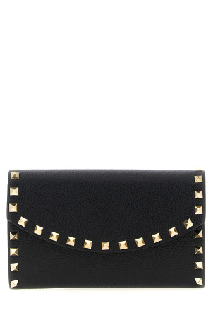 Valentino Garavani 'Rockstud' wallet on chain Black Valentino Garavani 'Rockstud' wallet on chain Black