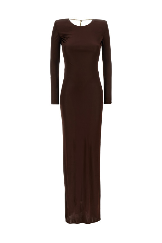 Цепное платье коричневое ELISABETTA FRANCHI ABR1056E2EA3 Цепное платье коричневое ELISABETTA FRANCHI ABR1056E2EA3