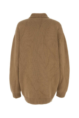 Бисквитный кашемировый кардиган PRADA (P25I41S2121ZYV) Бисквитный кашемировый кардиган PRADA (P25I41S2121ZYV)