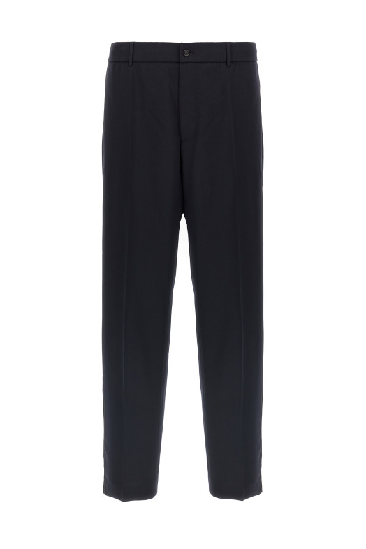 Шерстяные брюки Синие MONCLER K20912A00018597FV77D Шерстяные брюки Синие MONCLER K20912A00018597FV77D
