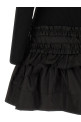 'Melange Rib Knit Mini' dress Black