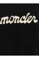 Свитер с логотипом из синели Черно-серый MONCLER K20939C00004M4281999 Свитер с логотипом из синели Черно-серый MONCLER K20939C00004M4281999