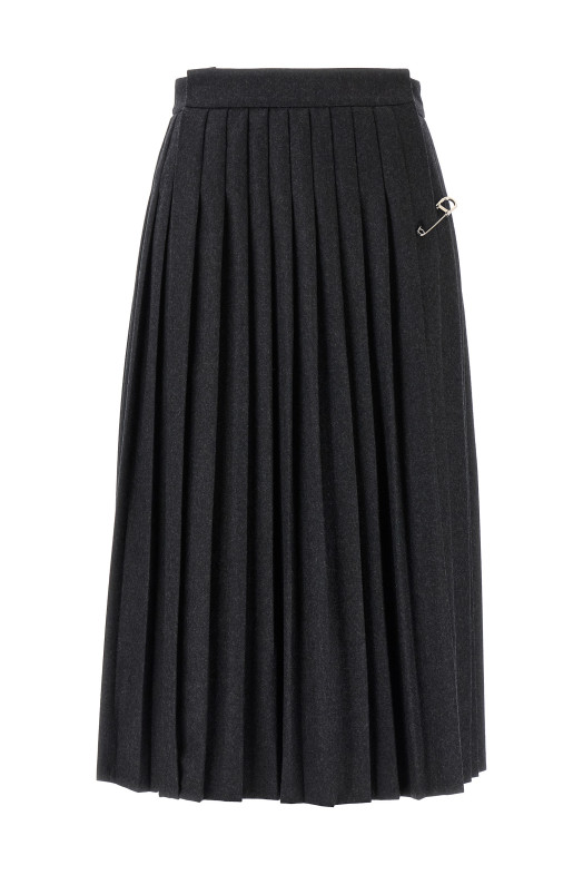 Pleated skirt Gray