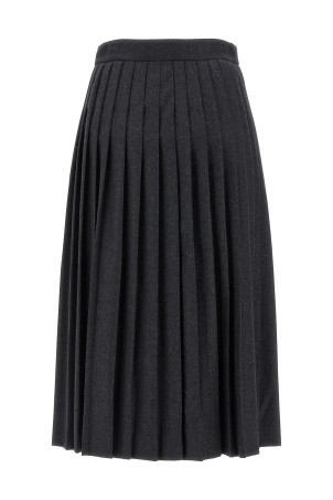 Pleated skirt Gray