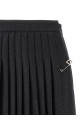Pleated skirt Gray