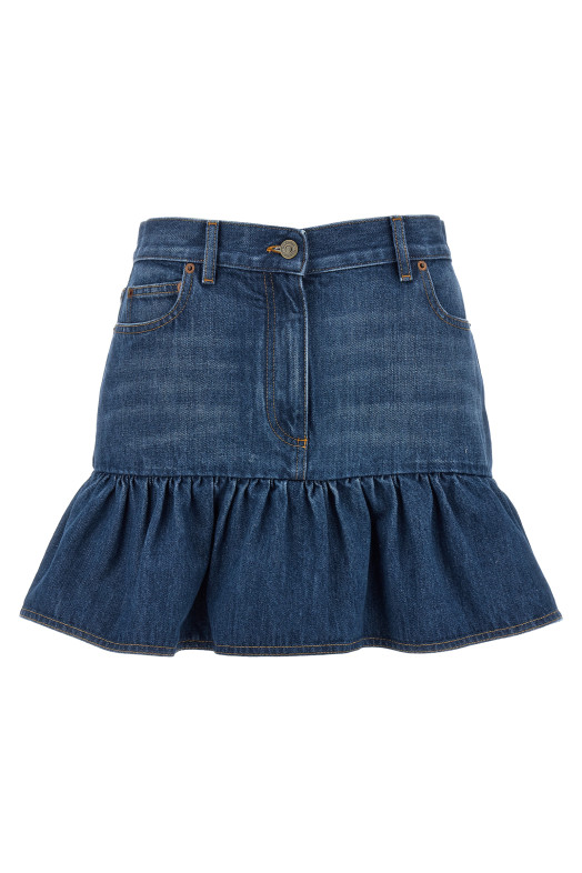 Denim skirt BLUE