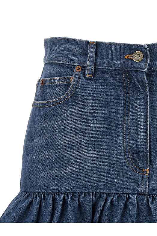 Denim skirt BLUE