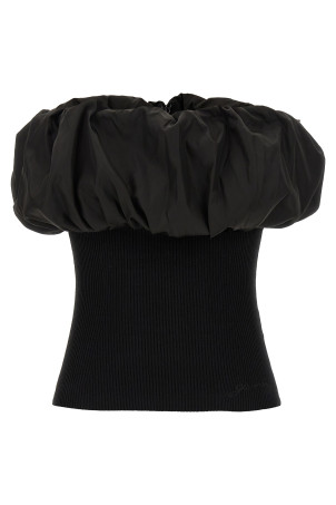 'Melange Knit' top Black 'Melange Knit' top Black