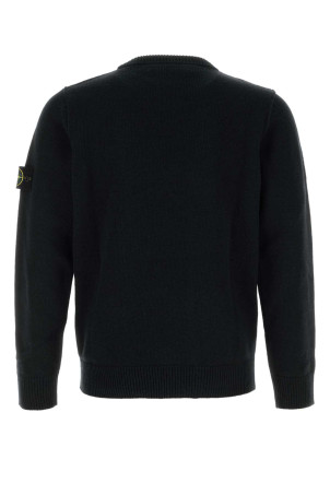 Black wool blend sweater Black STONE ISLAND (5100072A3)