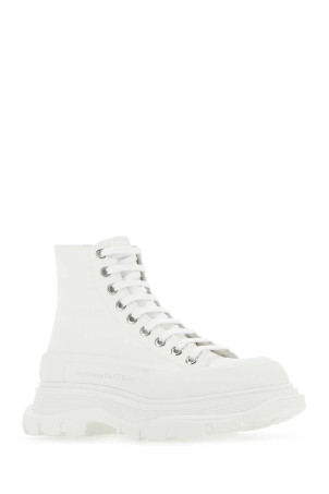 White canvas Tread Slick sneakers ALEXANDER MCQUEEN (697080W4MV2)