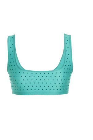 Голливудский топ светло-голубой THE ANDAMANE (T130727BTJP062TIFFANY)