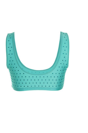 Голливудский топ светло-голубой THE ANDAMANE (T130727BTJP062TIFFANY)