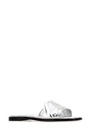 Silver leather slippers ALEXANDER MCQUEEN (780714WIF13) Silver leather slippers ALEXANDER MCQUEEN (780714WIF13)