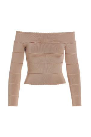 Топ с открытыми плечами Розовый ALEXANDRE VAUTHIER (231KTO1809BLUSH)