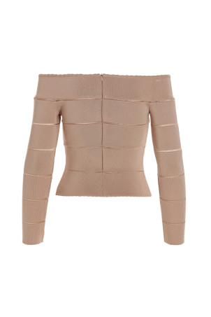 Топ с открытыми плечами Розовый ALEXANDRE VAUTHIER (231KTO1809BLUSH)