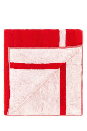 Red terry fabric beach towel Pink KENZO (FE5KEIFFLJDC) Red terry fabric beach towel Pink KENZO (FE5KEIFFLJDC)