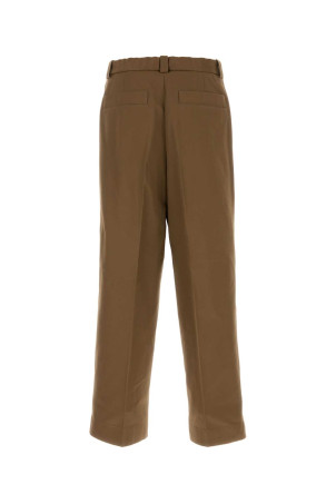 Brown twill pant JIL SANDER (J61KA0060J45307)