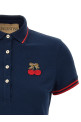 Valentino Garavani 'Cherryfic' polo shirt Blue