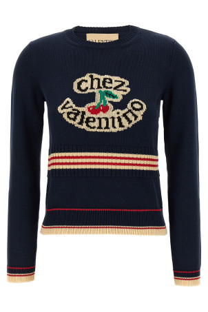 Valentino Garavani «Chez Valentino» Джерсі синій B3KC66Q9HM0W6 Valentino Garavani «Chez Valentino» Джерсі синій B3KC66Q9HM0W6