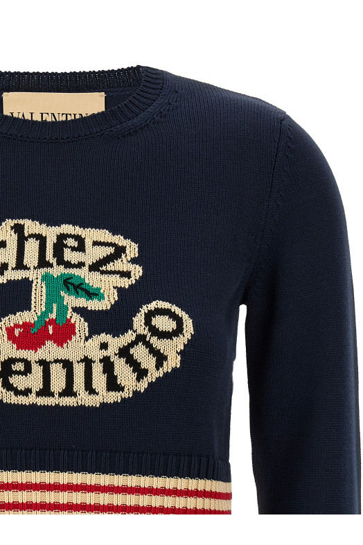 Valentino Garavani «Chez Valentino» Джерсі синій B3KC66Q9HM0W6 Valentino Garavani «Chez Valentino» Джерсі синій B3KC66Q9HM0W6