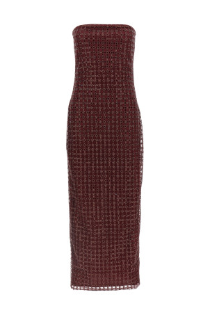 Платье «Beaded Maxi Tube» бордовое 11504927342734 Платье «Beaded Maxi Tube» бордовое 11504927342734