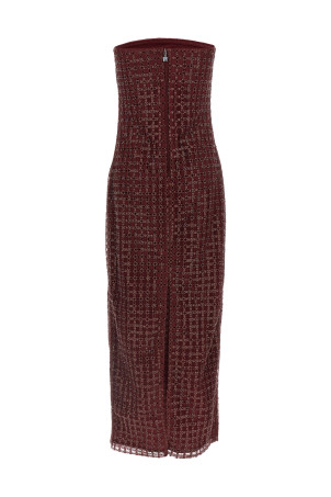 Платье «Beaded Maxi Tube» бордовое 11504927342734 Платье «Beaded Maxi Tube» бордовое 11504927342734