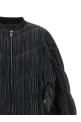 Pleated bomber jacket Black Pleated bomber jacket Black